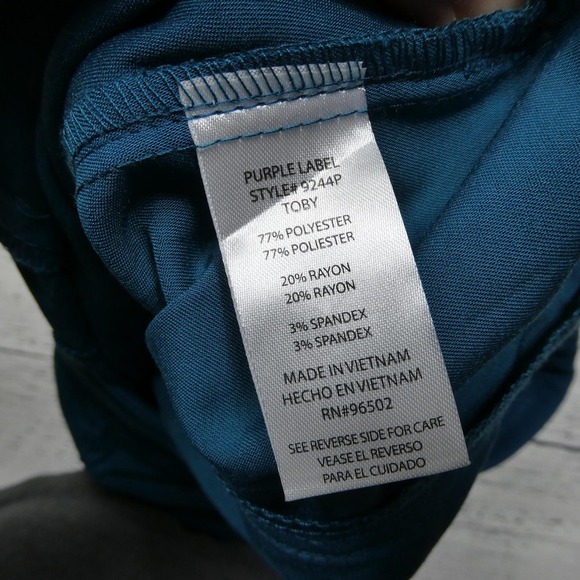 Healing‎ Hands Pants Womens Medium Petite Caribbean Purple Toby Jogger Scrub - Picture 7 of 14